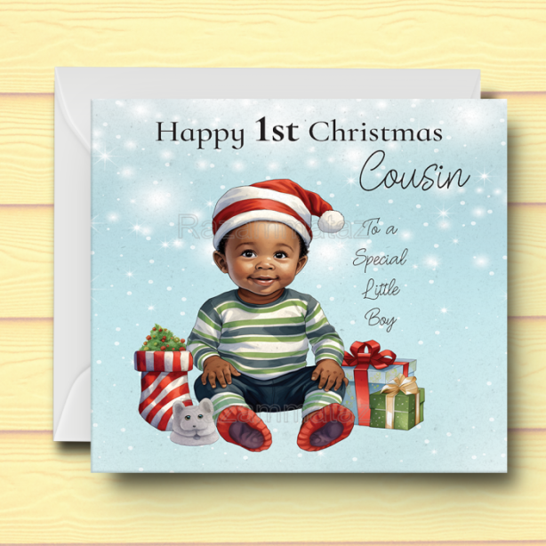 Black Boy O Christmas Card